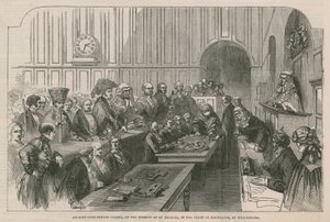 Oude burgerlijke gewoonte, op de spiegel van St. Michael, in de Court of Exchequer, in Westminster