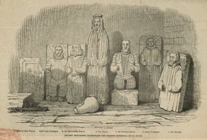 Oude monumenten onder de huidige kathedraal van St. Pauls