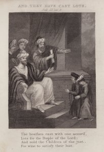 En zij hebben het lot geworpen, Joël III, vers 3 door English School