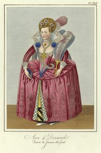 Anne van Denemarken, koningin van Jacobus I van Engeland door English School
