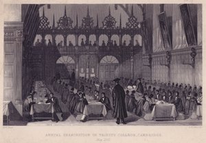 Jaarlijkse examen in Trinity College, Cambridge, mei 1842 door English School