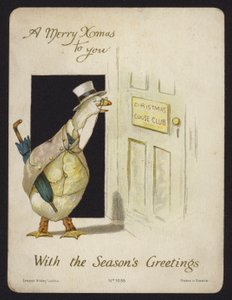 Antropomorfe gans door English School