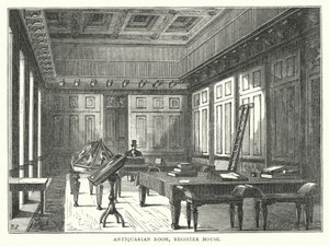 Antiquarische Kamer, Register House (gravure)