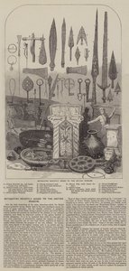 Antiquiteiten onlangs toegevoegd aan het British Museum (gravure) door English School