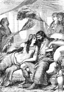 Antonius en Cleopatra - Illustratie in 