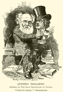 Antonius Trollopius, Auteur van De Laatste Kronieken van Cicero (gravure) door English School