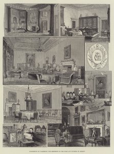 Appartementen van Claremont, de residentie van de hertog en hertogin van Albany door English School
