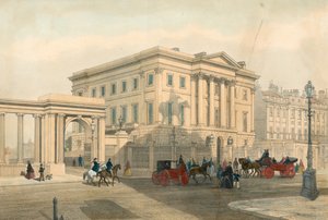 Apsley House en ingang van Hyde Park Corner, Piccadilly, Londen door English School