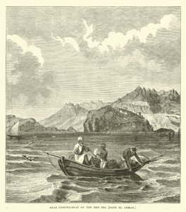 Arabische vissersboot op de Rode Zee, Bahr el Ahmar door English School