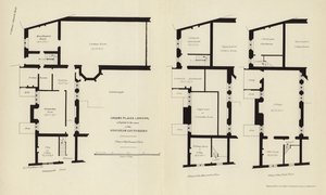 Architectonische plannen van Crosby Place door English School