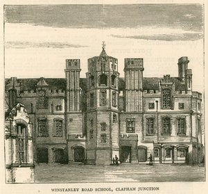 Architectuur van het London School Board: Winstanley Road School, Clapham Junction, Londen door English School
