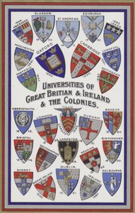 Wapens van de universiteiten van Groot-Brittannië, Ierland en de koloniën door English School