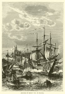 Aankomst van Hendrik VIII in Frankrijk