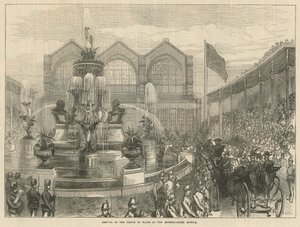 Aankomst van de Prins van Wales in het Bethnal Green Museum door English School
