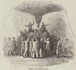 De Ascentie van de Nassau Ballon door English School