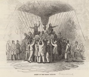 De opstijging van de Nassau Ballon door English School