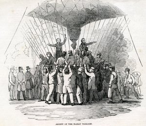Opstijging van de Nassau-ballon door English School