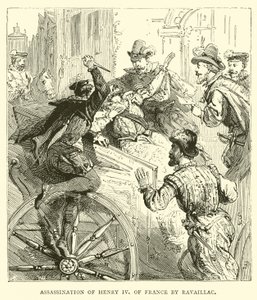 Moord op Hendrik IV van Frankrijk door Ravaillac door English School
