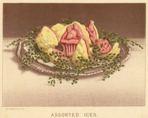 Assortiment ijsjes (kleurenlitho)