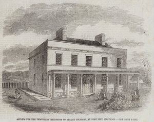 Asiel voor de Tijdelijke Opvang van Krankzinnige Soldaten, bij Fort Pitt, Chatham door English School