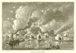 Aanval op Fort Sumter door English School