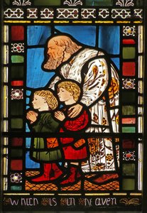 Bij Christus zegent kinderen