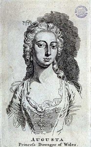 Augusta, prinses-weduwe van Wales, c.1751 door English School