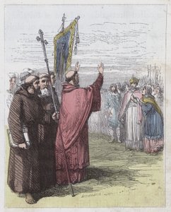 Augustinus predikt voor Ethelbert