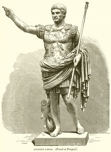 Augustus Caesar. (Gevonden in Pompeii) door English School