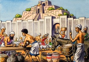 Azteekse stad Tenochtitlan door English School