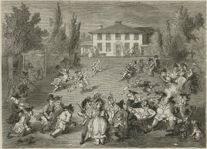 Bagnigge Wells House en Theetuinen door English School