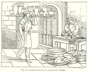 Bakruimte in Porseleinwerken door English School