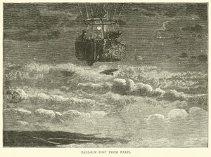 Ballonpost uit Parijs, oktober 1870 door English School