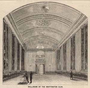 Balzaal van de Whittington Club, Londen door English School