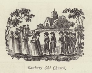 Oude Kerk van Banbury door English School
