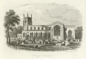 Bangor Cathedral, Noord-Wales door English School