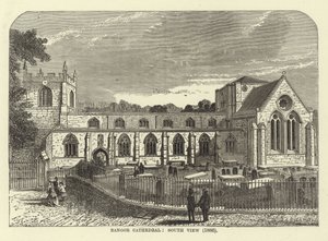 Bangor-kathedraal, zuidelijk uitzicht (1886)
