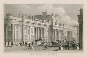 Bank of England, Zuidelijke Voorzijde van Sir John Soane, 1823 door English School