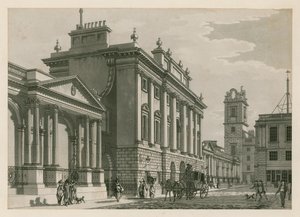 Bank of England, Westelijke Vleugel toegevoegd door Sir Robert Taylor, 1783 door English School