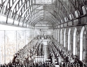 Banket van Karel II (1630-85) in St. George
