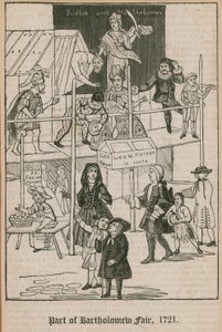 Bartholomew Kermis, 1721; Lee en Harpers Tent door English School