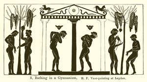Baden in een gymnasium