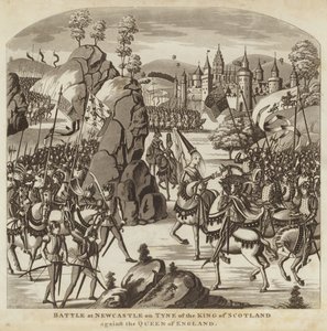 Slag bij Newcastle upon Tyne van de koning van Schotland tegen de koningin van Engeland