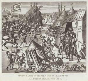 Slag bij Roch Darien en Karel van Blois gevangen genomen door de Engelsen door English School