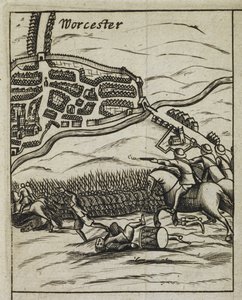 Slag bij Worcester scène, uit 