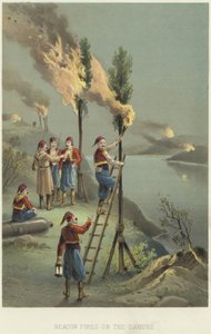 Bakenvuren aan de Donau door English School