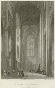 Kathedraal van Beauvais, zicht vanuit het noordelijke transept door English School
