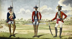 Troepen van het Bengaalse Leger door English School