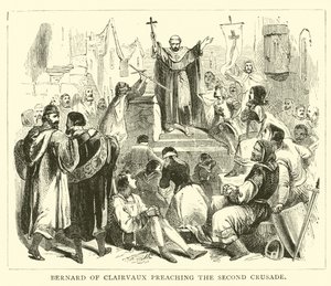 Bernard van Clairvaux predikt de Tweede Kruistocht