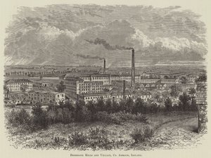 Bessbrook Mills en Dorp, County Armagh, Ierland door English School
